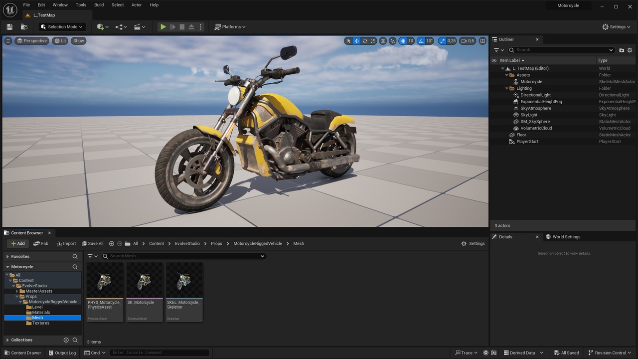 Media 1 for listing Motorcycle Rigged Vehicle