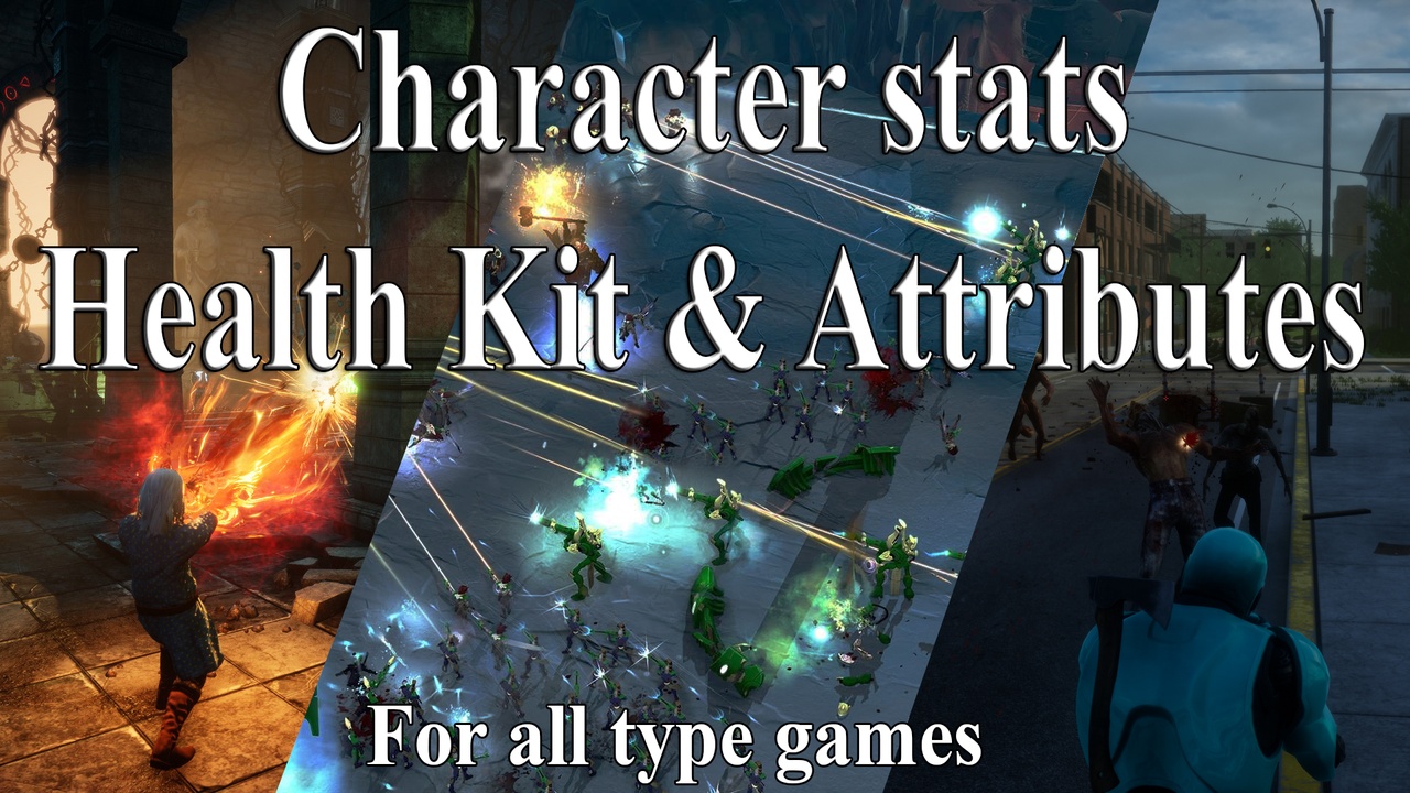 Media 1 for listing Character Stats - Health Kit & Attributes