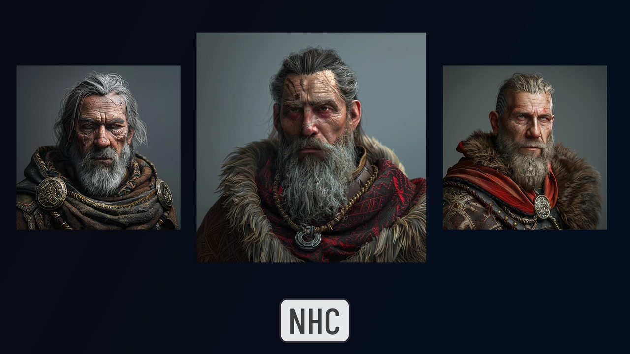 Media 1 for listing NHC - Old Slavic Men Portraits