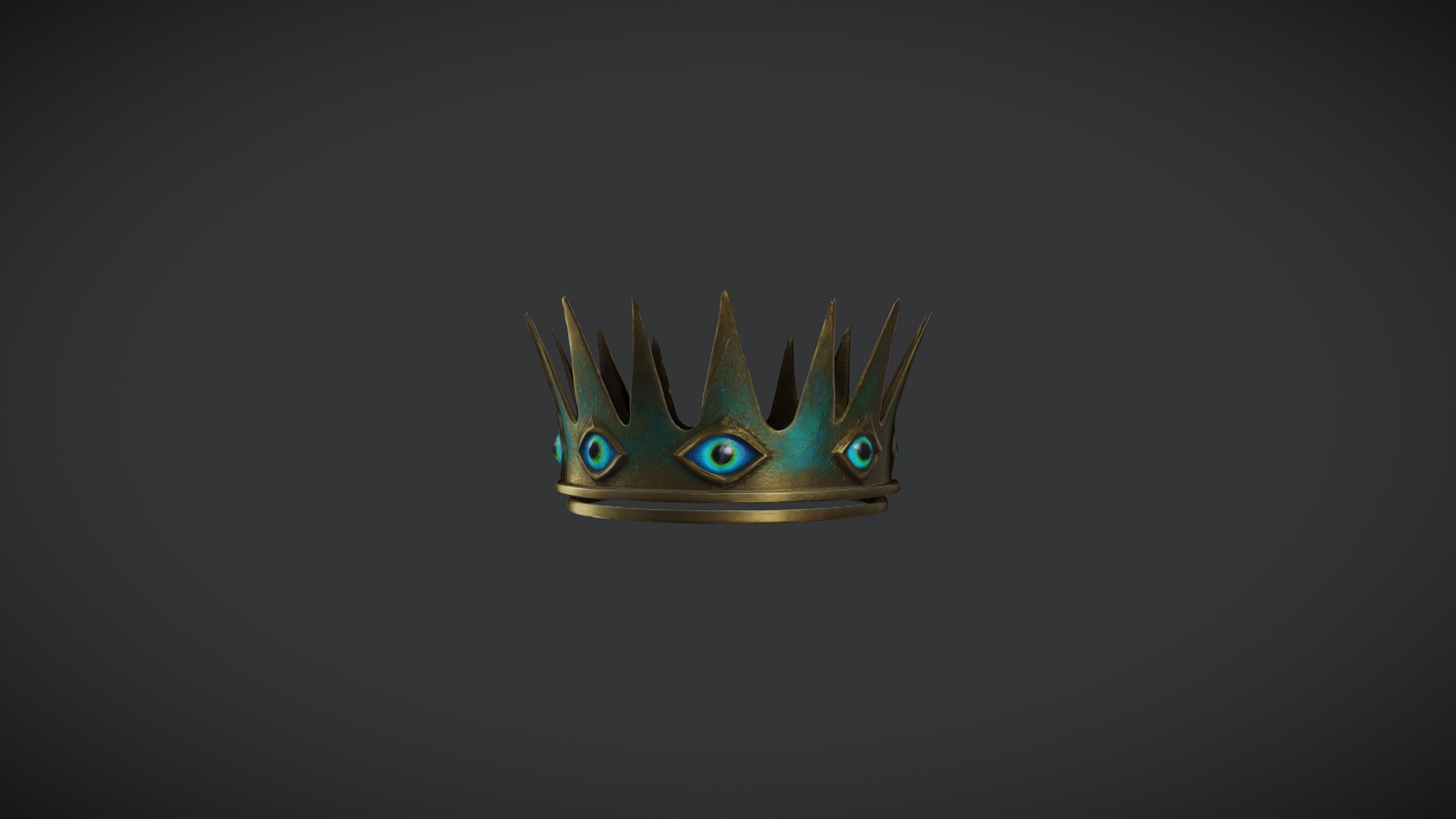 Crown of the All-Seeing 3D Model – Enchanted Fantasy Headpiece with PBR ...