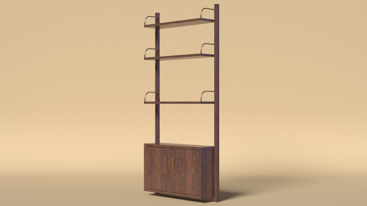 Media 1 for listing Modular Shelving Unit with Cabinet