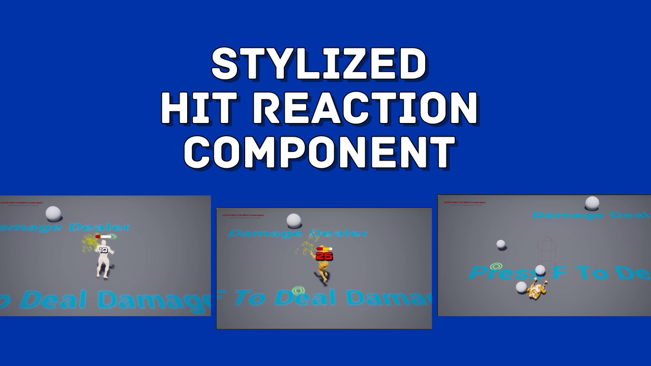 Media 1 for listing Stylized Hit Reaction Component