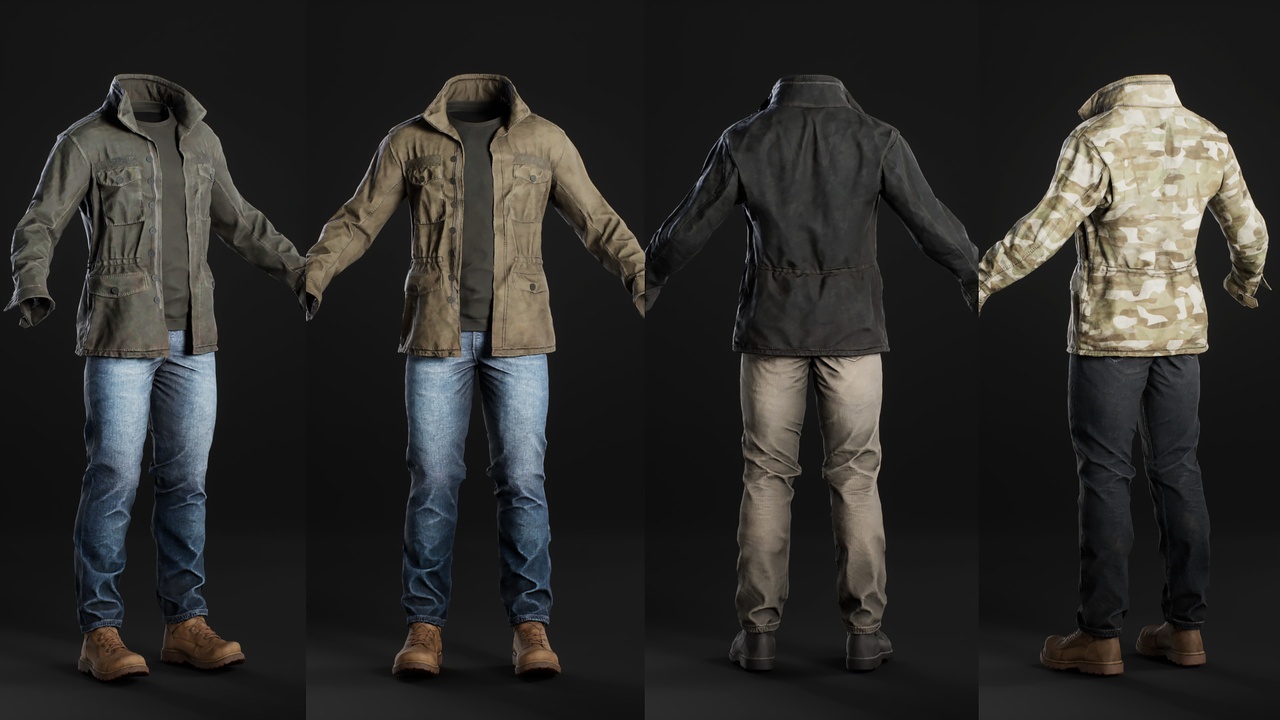 Media 1 for listing Casual Outfit Jacket M65 - Metahuman