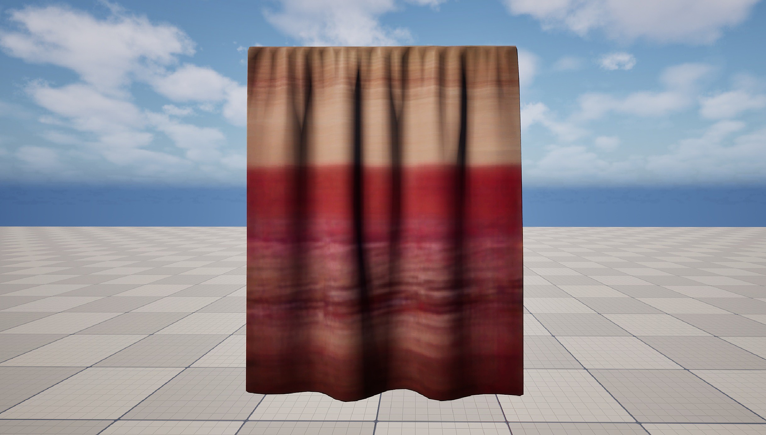 Realistic Fabric Curtain Loop Animation | Fab