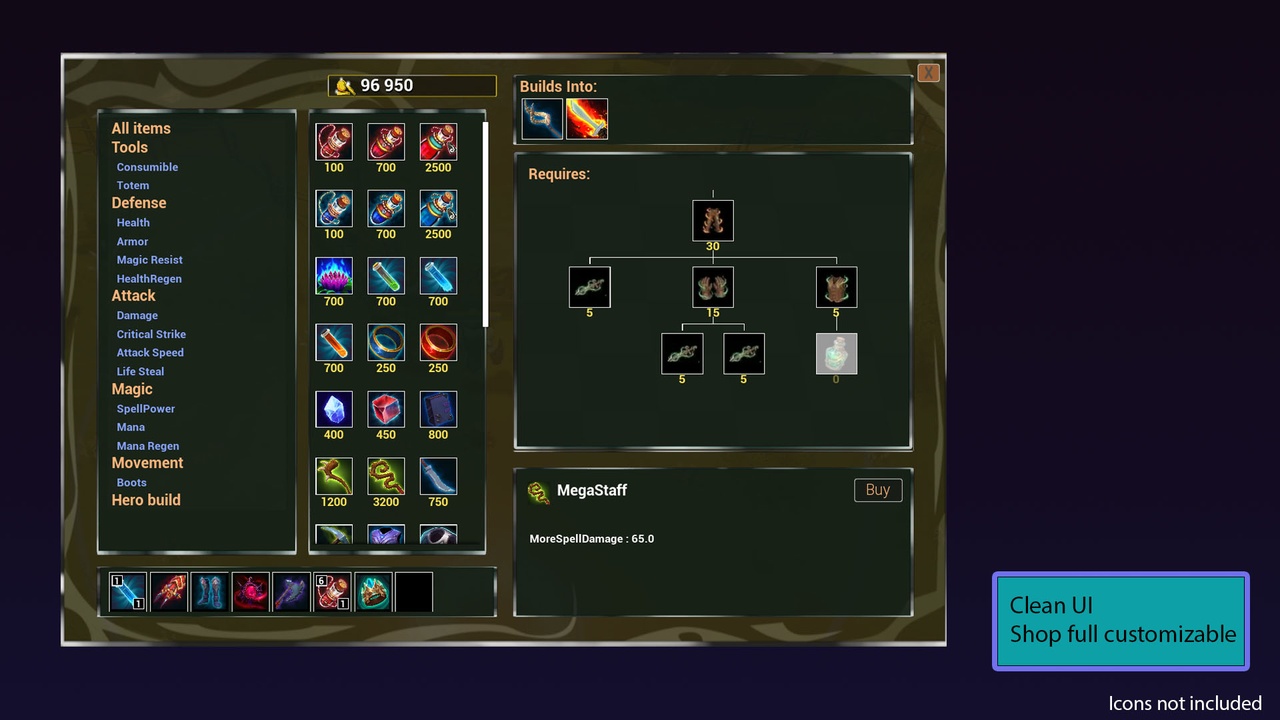 Media 1 for listing Easy Moba Shop with Inventory