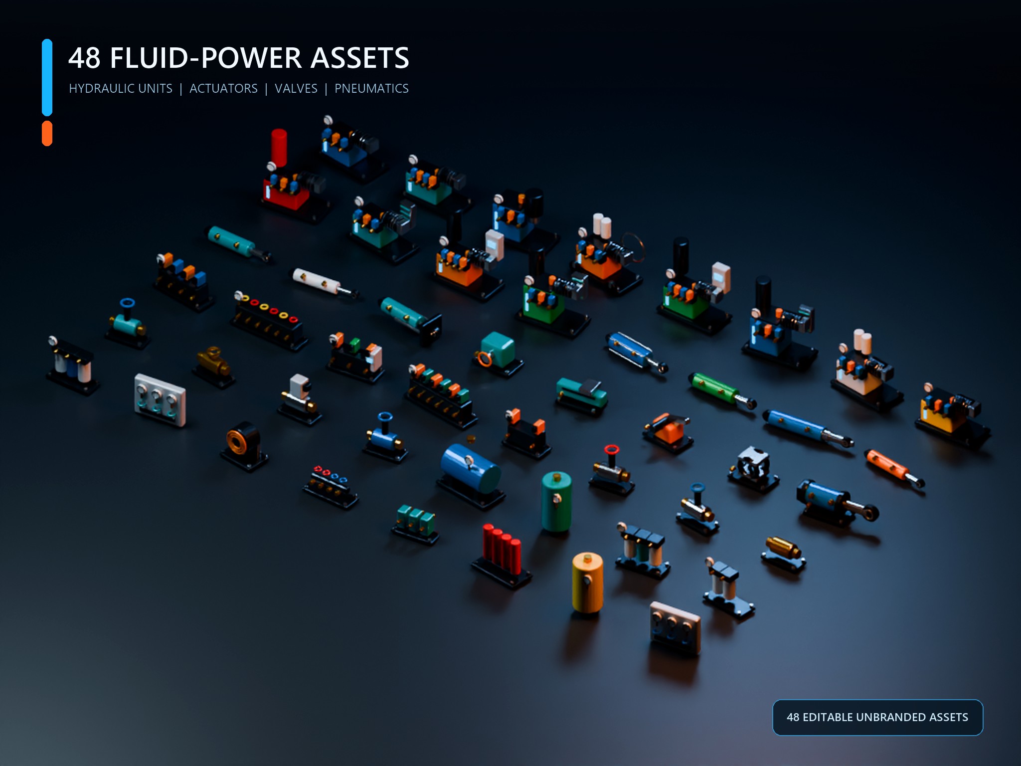 Level Control Training Rig Hydraulic Power and Fluid Control Equipment Bundle - 184 Assets | Fab