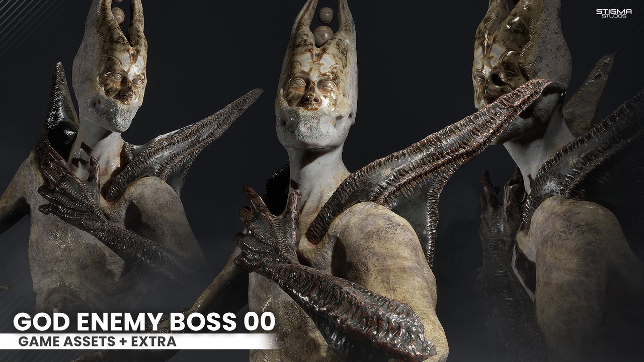 Media 1 for listing God Enemy Boss 00 - Game Assets + Extra | STIGMA STUDIOS
