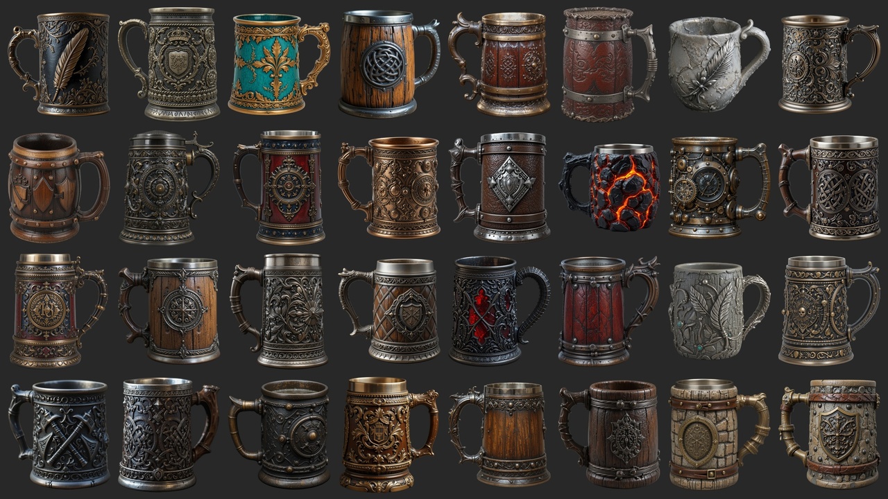Media 1 for listing 72 Unique Tankards And Mugs - Icons