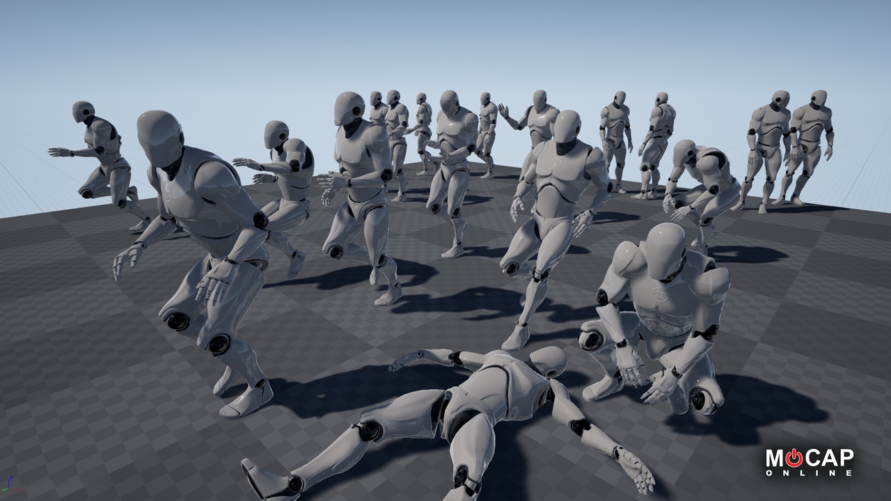 MoCap Online Free Animation Pack | UNREAL 3D Character Animations for ...