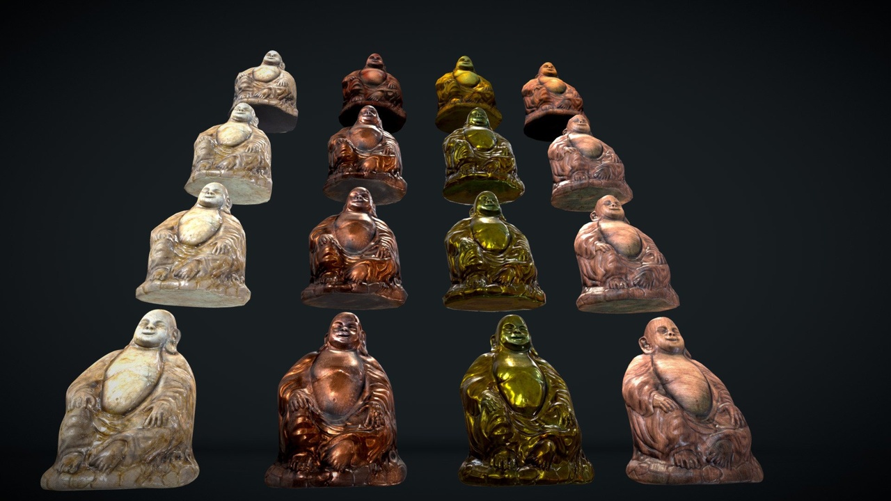 Media 1 for listing Aged statue of the sitting Buddha