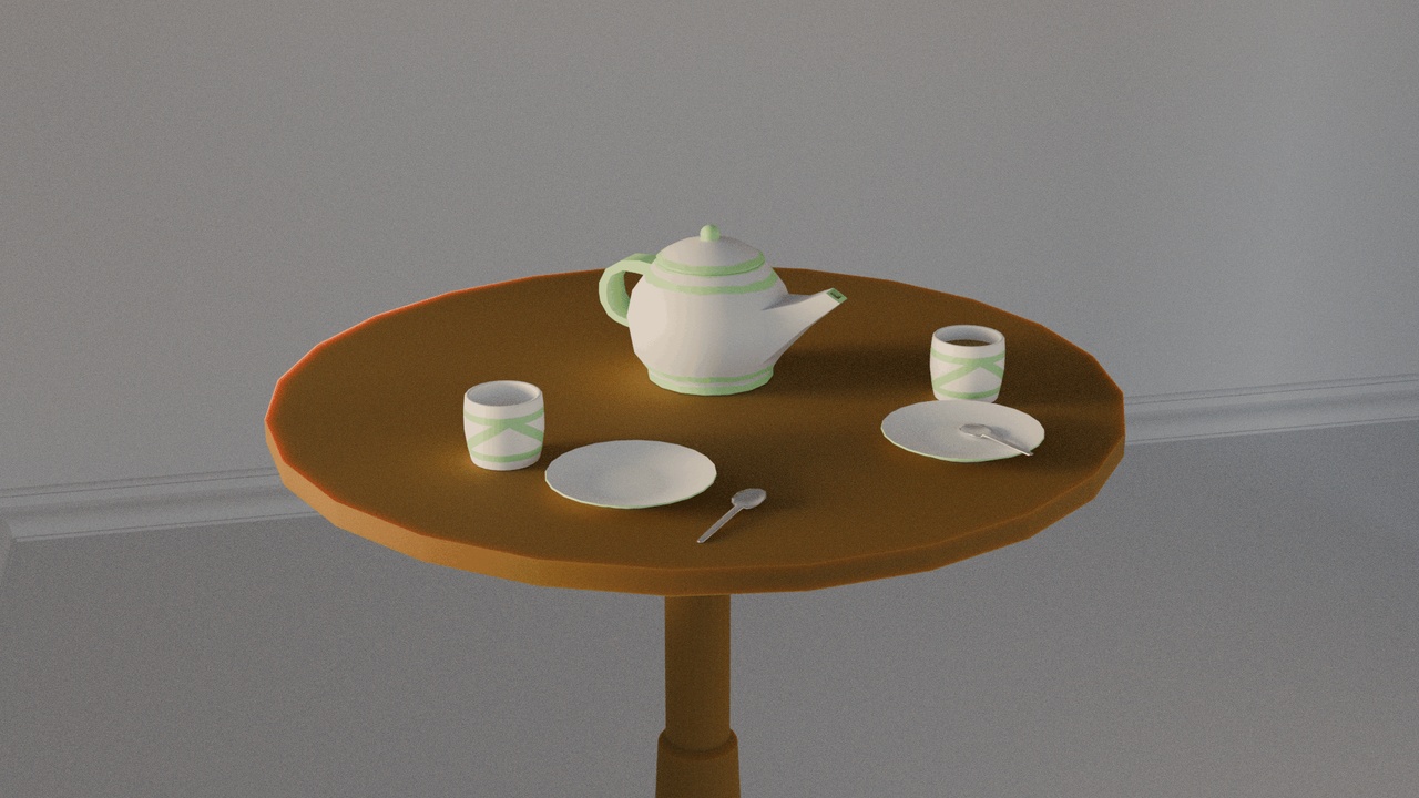 Media 1 for listing Low-Poly Tea Party Pack