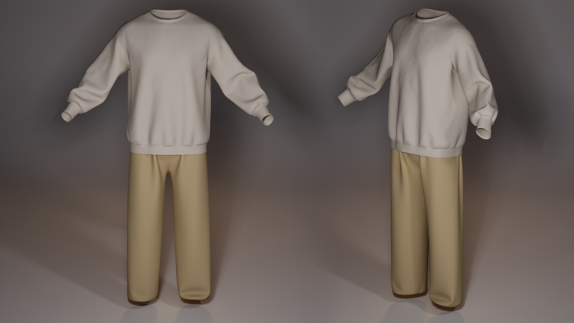 Media 1 for listing MetaHuman Relaxed Sweatshirt & Track Pants Set