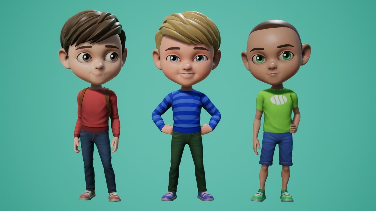 Media 1 for listing Cartoon Kids Pack