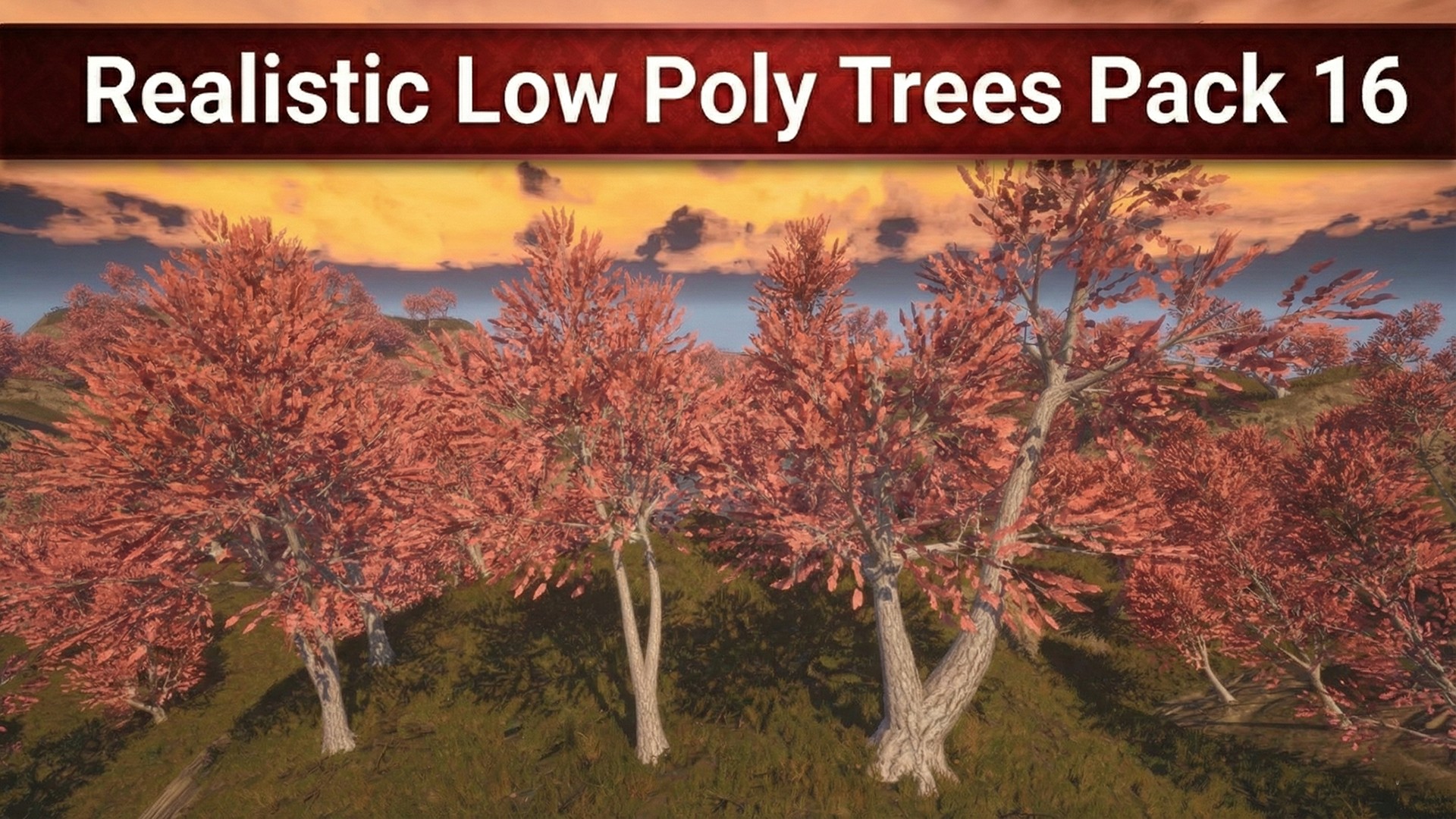 Realistic Low Poly Trees Pack 16M | Fab