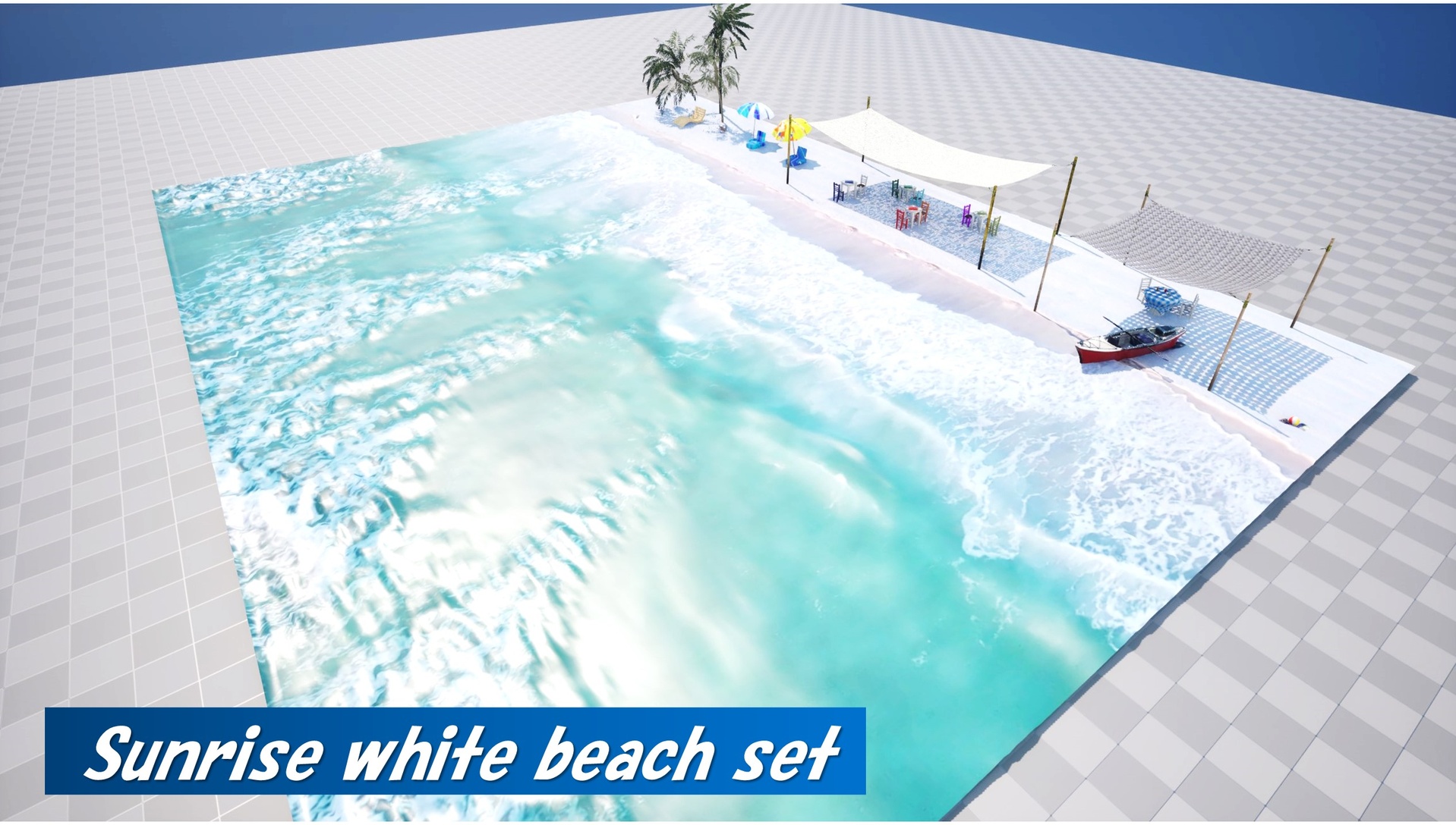 Media 1 for listing Sunrise White Beach Set
