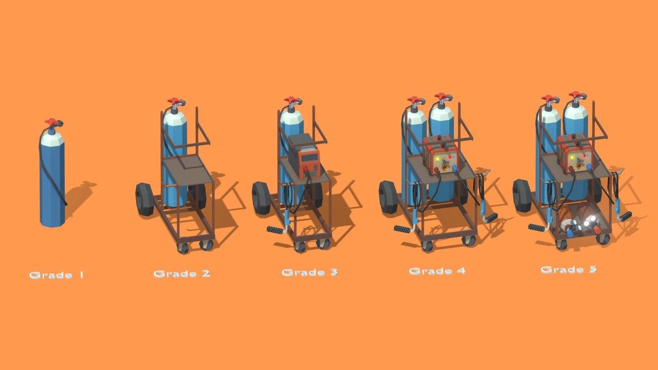 Media 1 for listing Lowpoly Welding Machine 5 Grades