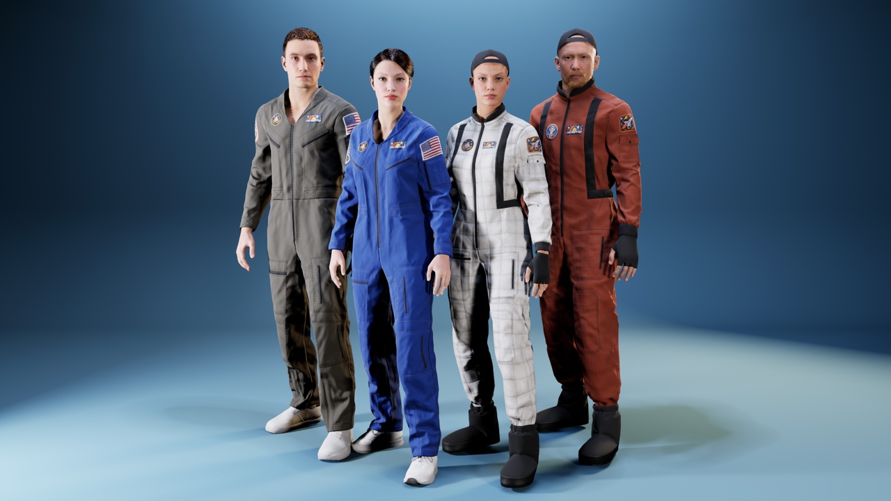 Media 1 for listing Astronauts Flight Suits (Metahuman clothing)