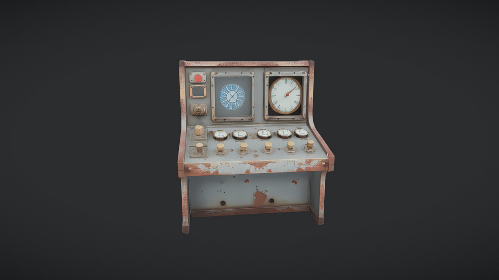 vintage industrial control panel with clocks | Fab