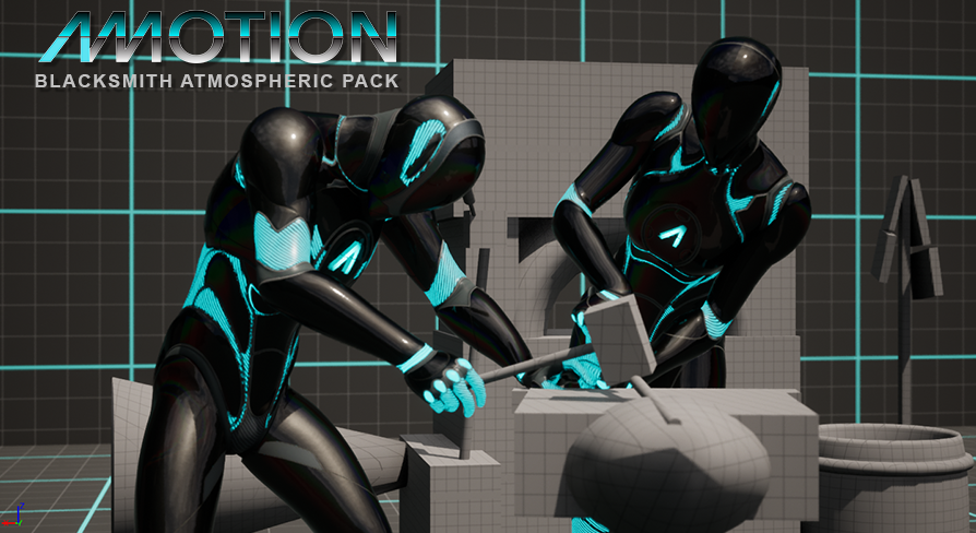 Aaa Motion Blacksmith Merchant Animation Pack | Fab