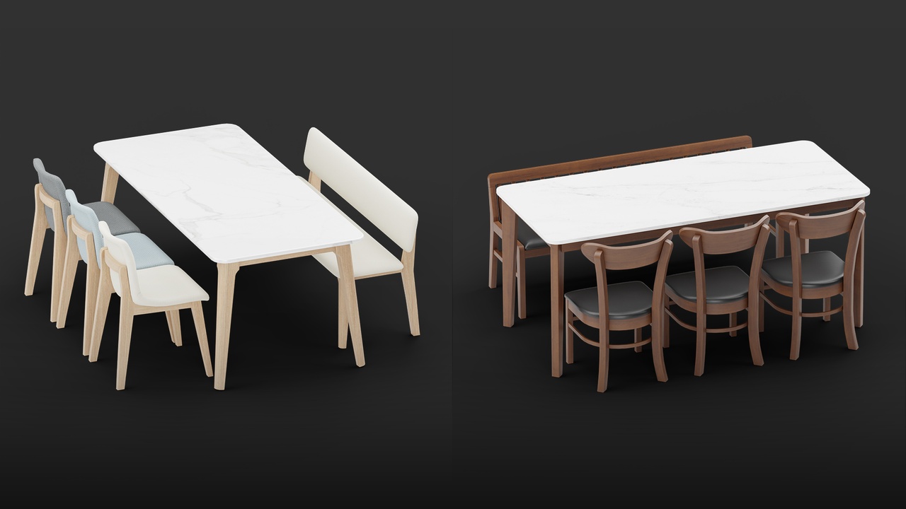 Media 1 for listing Dining Table Pack Vol. 520