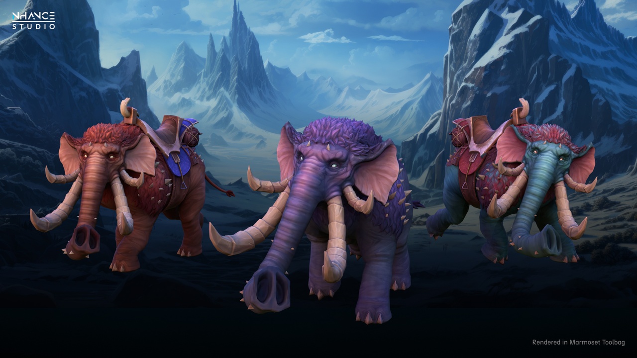Media 1 for listing Stylized Mammoth Mount
