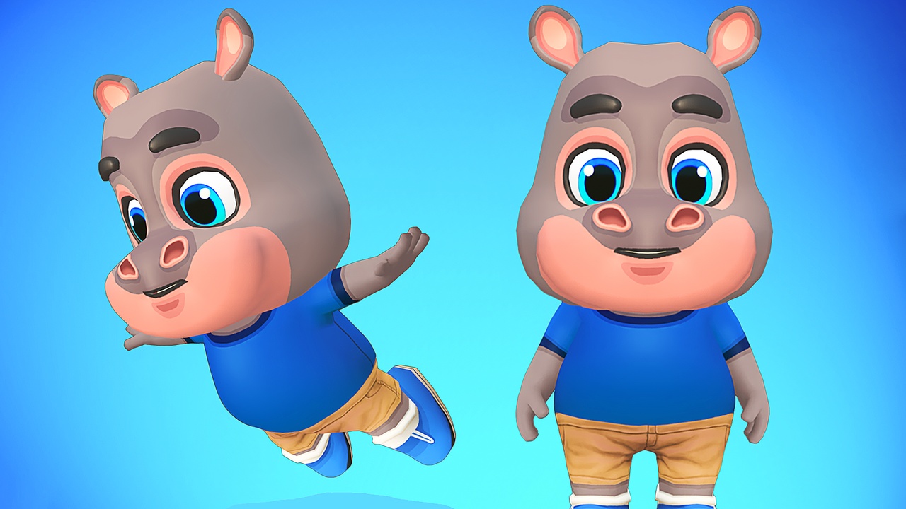 Media 1 for listing Hippo Animated Rigged