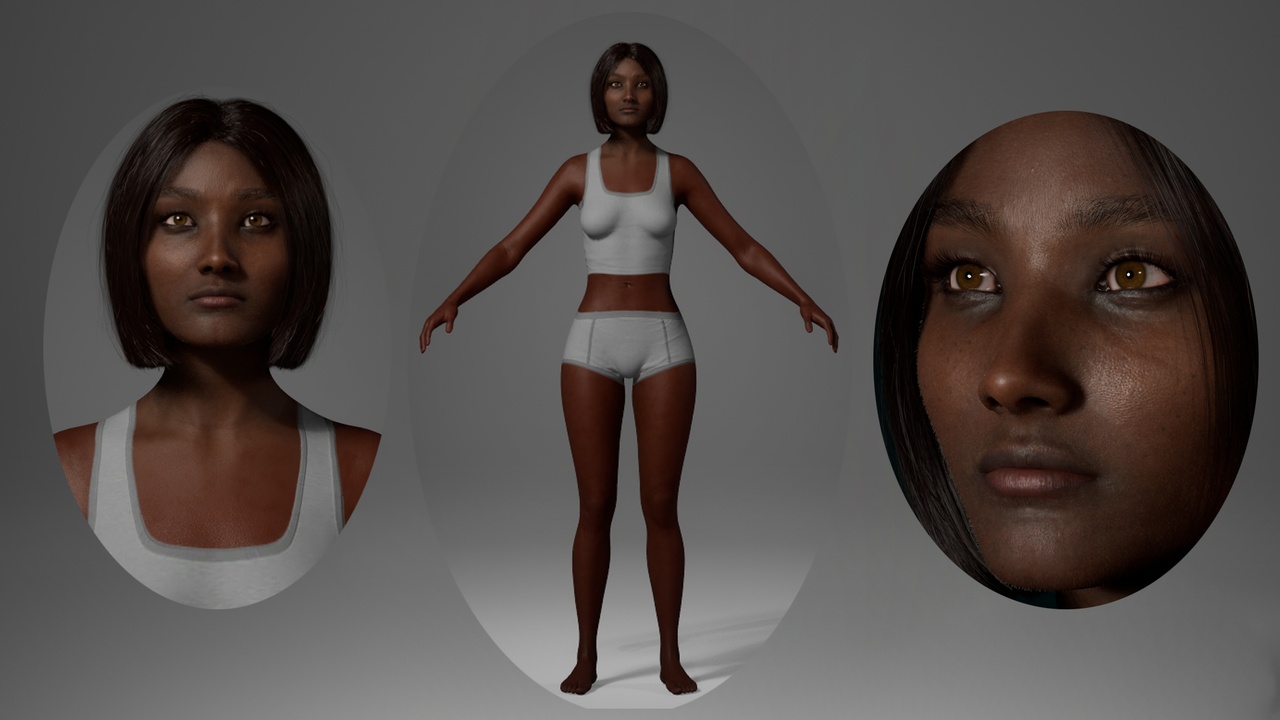 Media 1 for listing Editable MetaHuman female character - Lola.With hair, no clothing included.