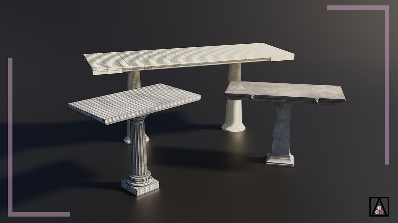 Media 1 for listing Mesas de mármol / Marble tables