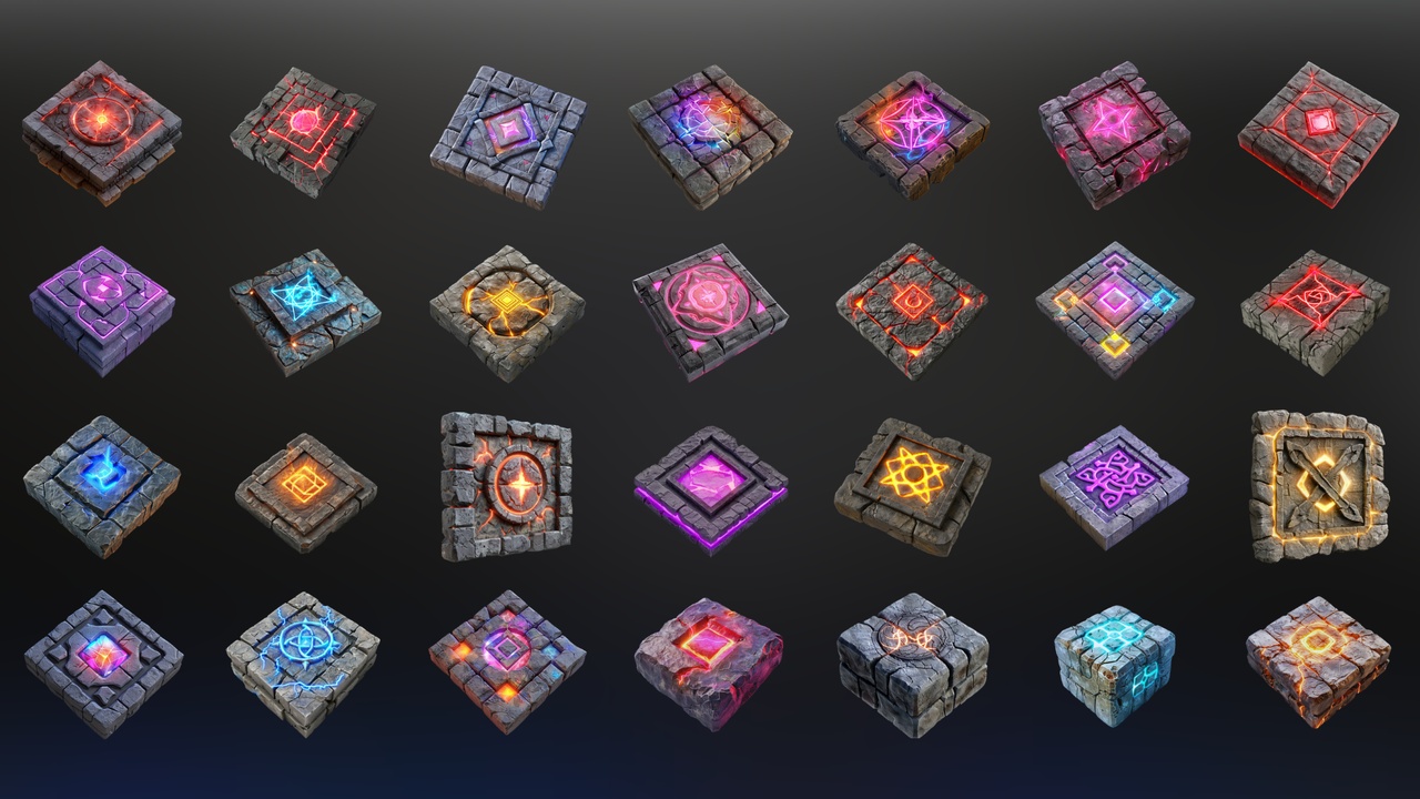 Media 1 for listing Magic Stone Blocks - Icon Pack