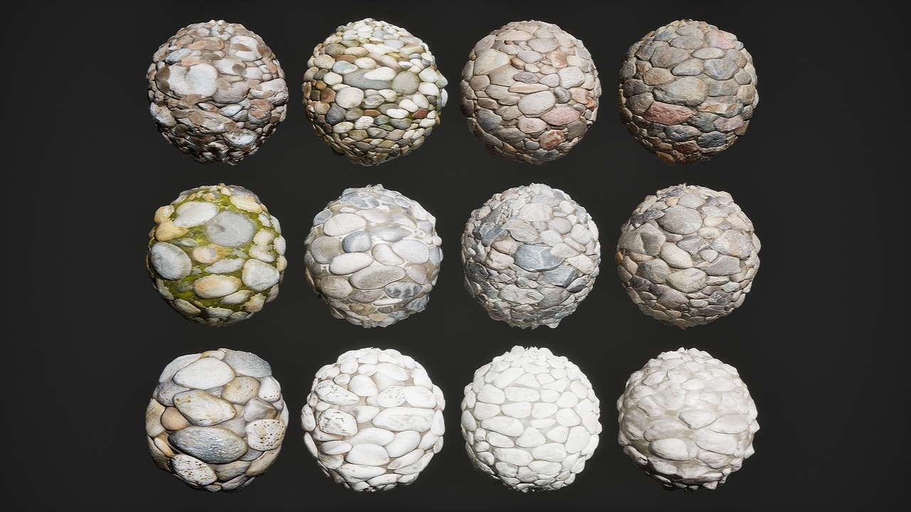 Media 1 for listing Realistic Materials - Pebble 1