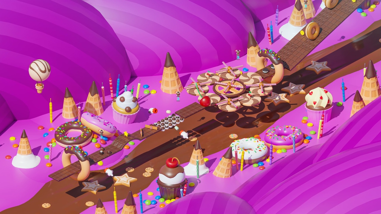 Media 1 for listing Platformer 3 Chocolate - Low Poly 3D Models Pack