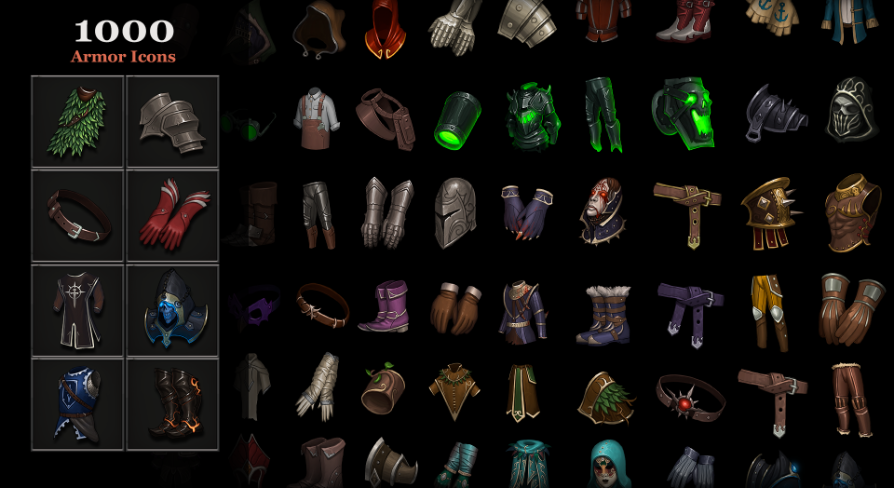 1000 Armor Icons