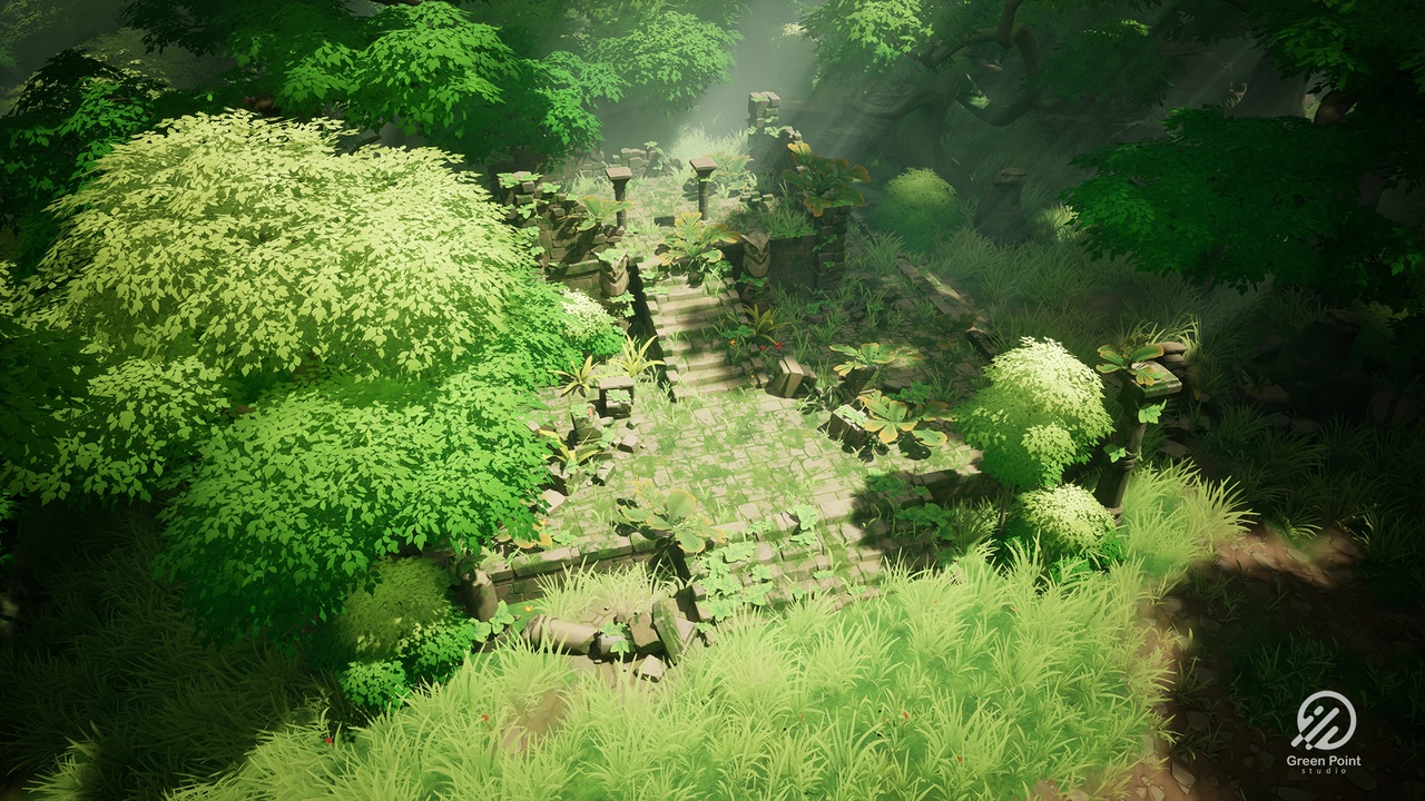Media 1 for listing Modular Stylized Forest - Hidden Temple