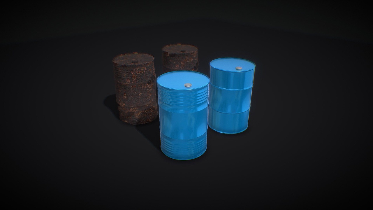 Media 1 for listing Metal Oil Barrels ( 2 Types + 2 Materials )