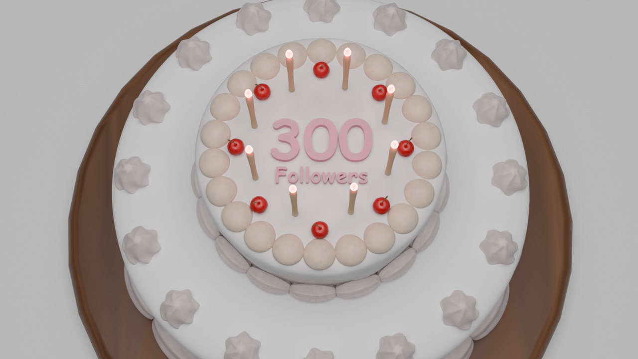 Media 1 for listing 300 Followers Celebration Cake