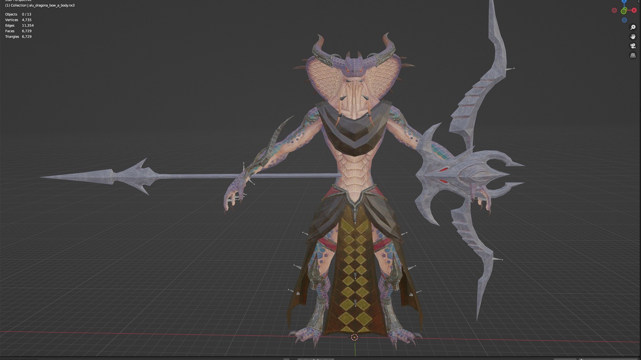Media 1 for listing Dragon Character Free Low Poly (Idle Animation)
