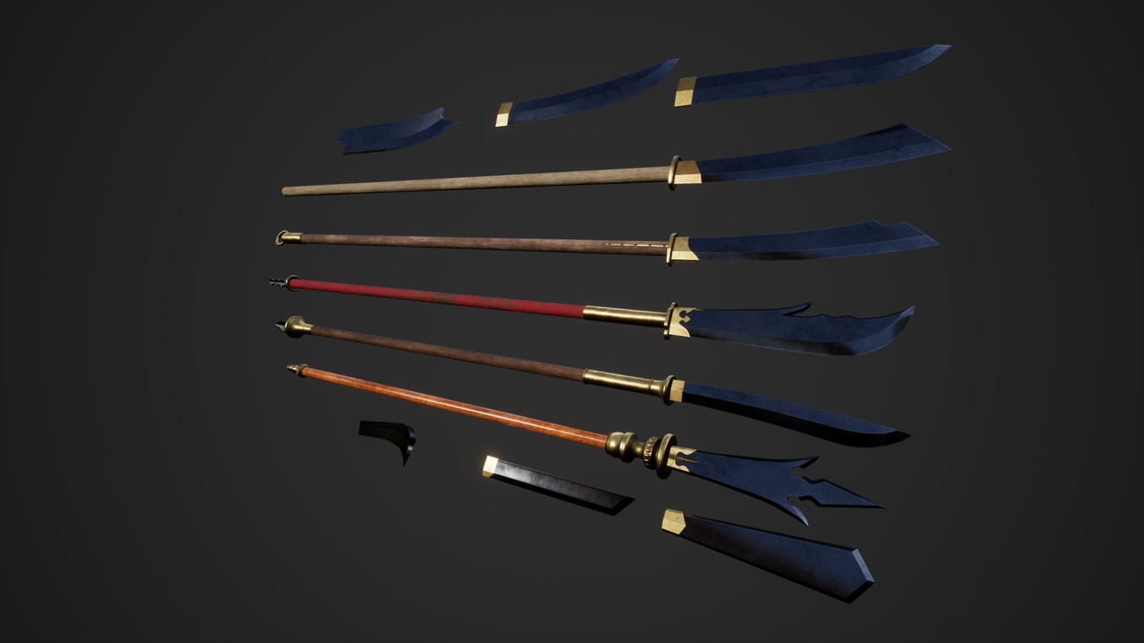 Media 1 for listing Chinese Modular Medieval Long-Handled Weapon 01