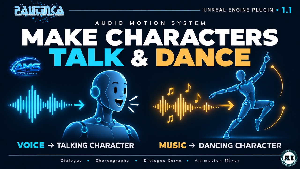 Media 1 for listing Audio Motion System - Procedural Dialogue, Lipsync, Choreography & Speaking