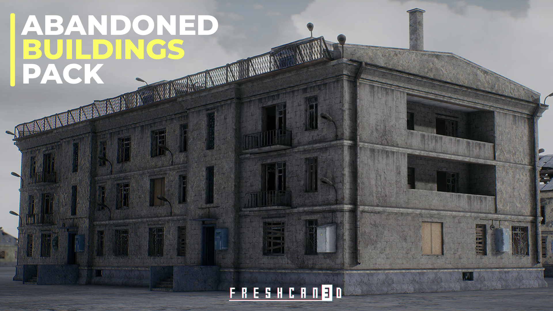 Modular Abandoned Buildings ( Modular Building, Building interior) | Fab