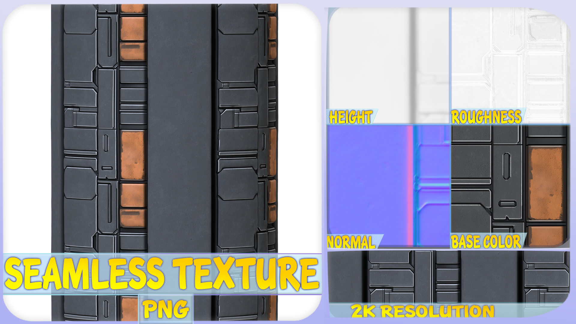 SciFi Seamless Texture | Fab