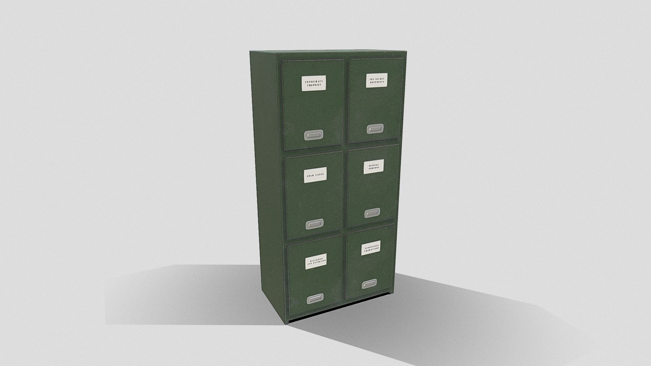 Media 1 for listing Filing cabinet - green