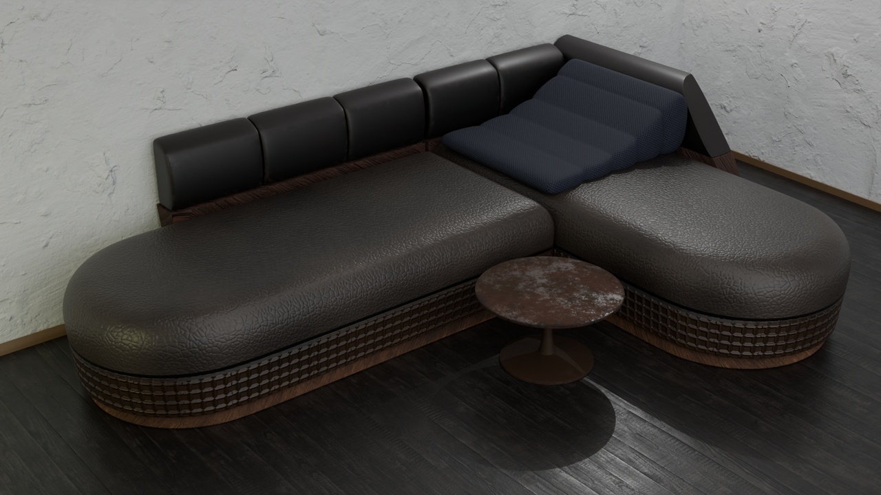 Media 1 for listing Modern Luxury Lounge Sofa Set | High Poly & Low Poly | Game Ready & Archviz