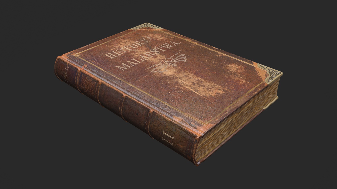 Media 1 for listing Antique Book Low-poly 3D model