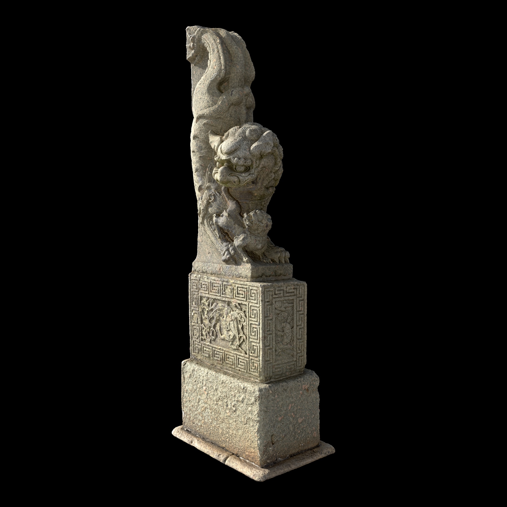 Media 1 for listing Stone Lion Drum