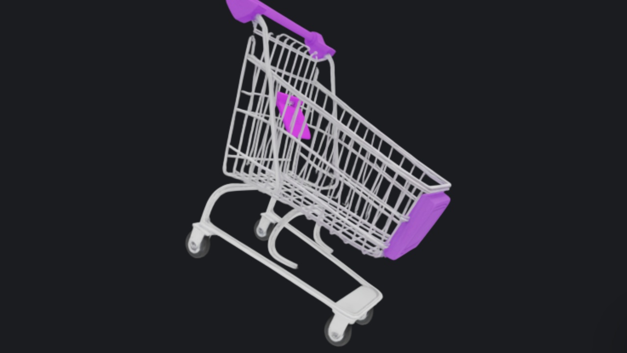 Media 1 for listing Shopping Cart 3D Model