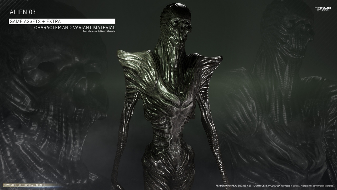 Media 1 for listing Alien 03 - Game Assets + Extra | STIGMA STUDIOS