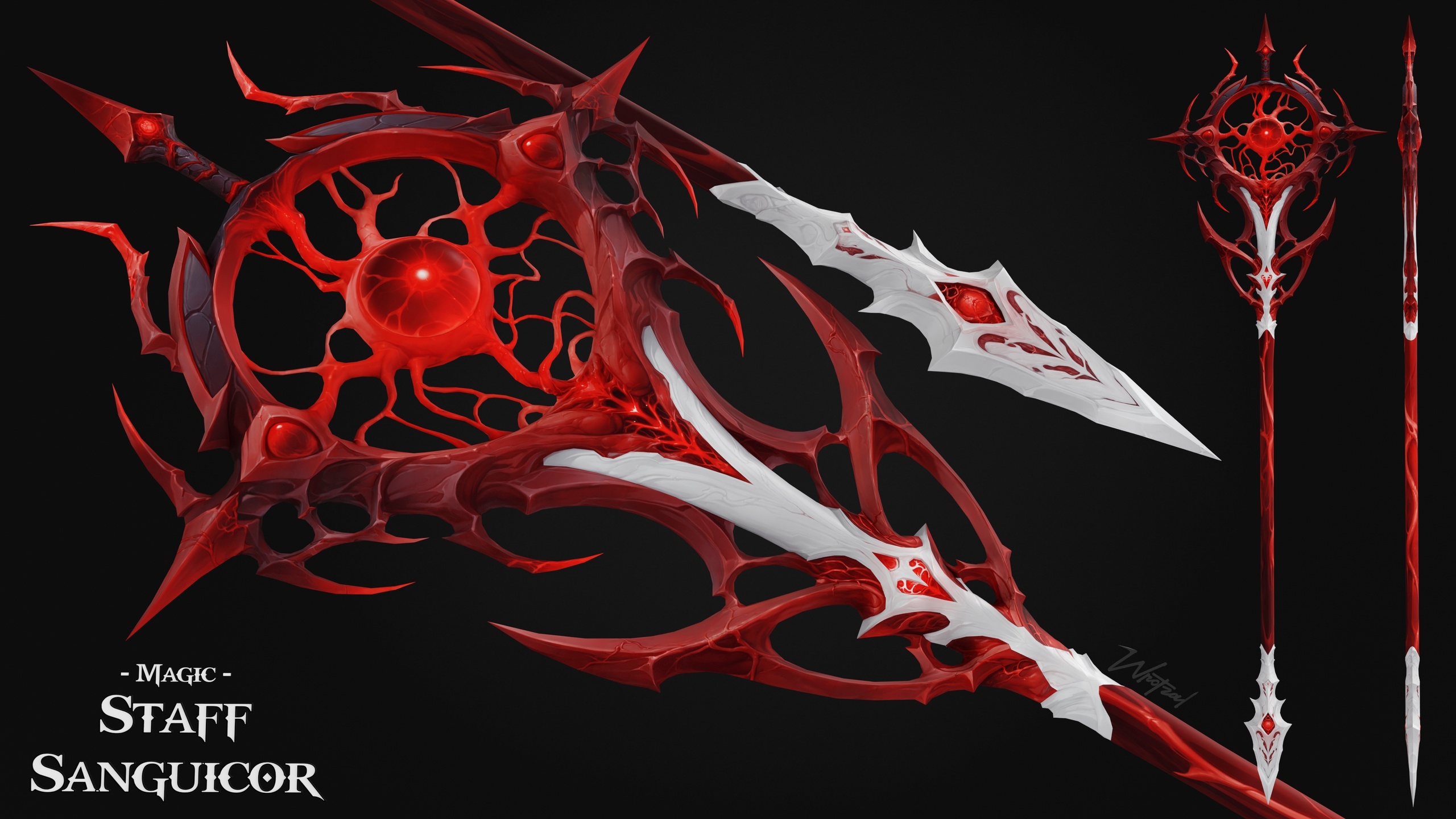 Media 1 for listing Staff Sanguicor [Stylized Fantasy]