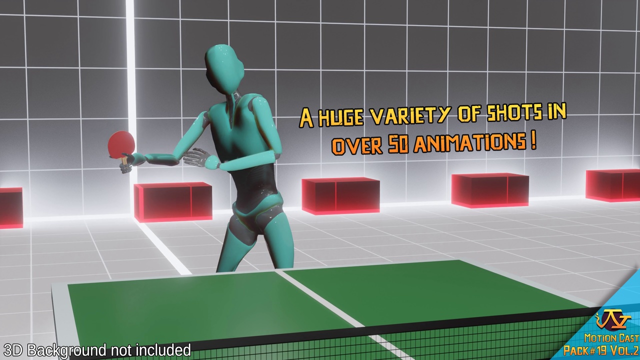 Media 1 for listing Table Tennis animations (Motion Cast#19 Vol.2)