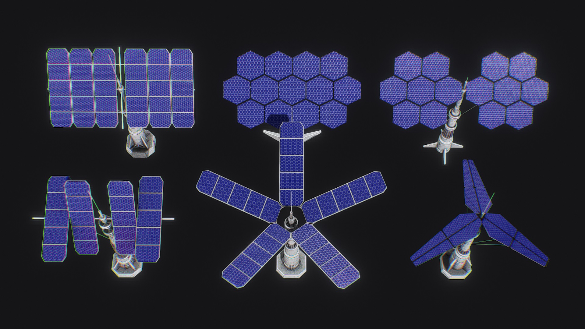 Scifi solar panel pack | Fab
