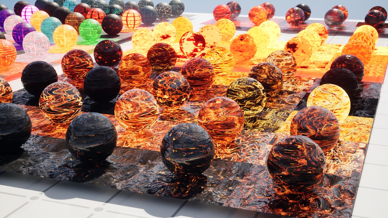 Media 1 for listing Mega Active Lava/Volcano Material Bundle - 135 pcs - 4K